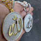 Gold Allah Medallion Arabic Pendant  customdiamjewel   