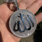 Gold Allah Medallion Arabic Pendant  customdiamjewel   