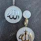 Gold Allah Medallion Arabic Pendant  customdiamjewel   