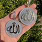Gold Allah Medallion Arabic Pendant  customdiamjewel   