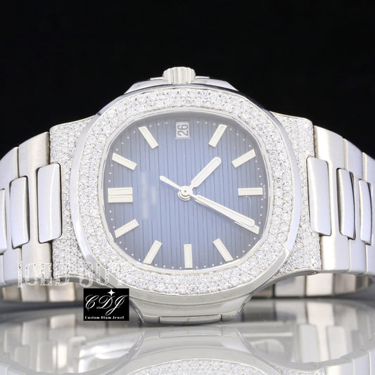 Hip Hop Bezel Set Patek Philippe Watch customdiamjewel