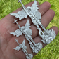 Moissanite Saint St Michael Slaying Dragon Archangel Pendant  customdiamjewel   
