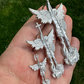 Moissanite Saint St Michael Slaying Dragon Archangel Pendant  customdiamjewel   