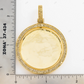 Spinning Circle Double-Sided Photo Moissanite Pendant hip hop jewelry CustomDiamJewel