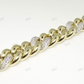 Alternative Style 10K Gold Miami Link Mens Bracelet
