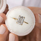 Emerald Cut Lab Grown Diamond Promise Ring customdiamjewel