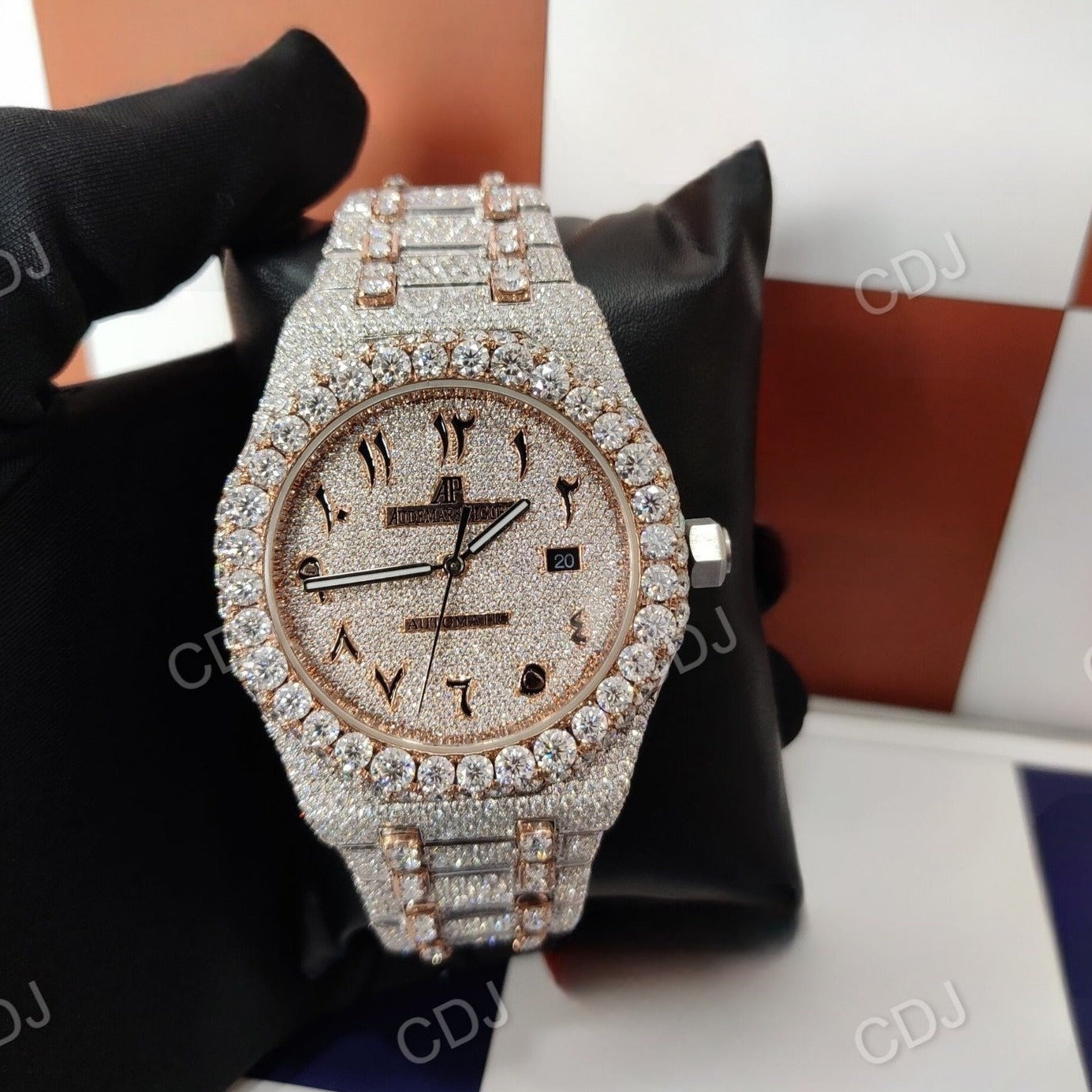 Hip Hop VVS Moissanite Diamond Custom Affordable AP Watch customdiamjewel