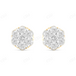 0.70 CT Flower Moissanite Diamond Stud Earrings Stud earrings CustomDiamJewel