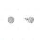 Round Shape Moissanite Diamond Simple Earrings hip hop jewelry CustomDiamJewel