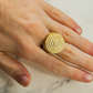 Gold Plated Fully Iced Out Moissanite Silver Unisex Ring Hip Hop Ring customdiamjewel