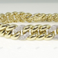 Alternative Style 10K Gold Miami Link Mens Bracelet