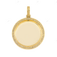 Spinning Circle Double-Sided Photo Moissanite Pendant hip hop jewelry CustomDiamJewel
