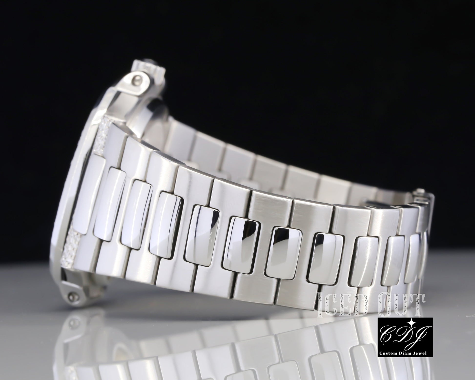 Hip Hop Bezel Set Patek Philippe Watch customdiamjewel