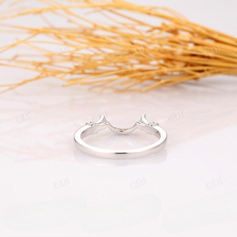 0.12CTW Natural Diamond White Gold Matching Wedding Band Wedding Band customdiamjewel   