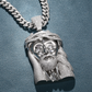 Custom Sterling Silver Oversized Jesus Head Pendant hip hop jewelry CustomDiamJewel