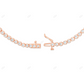 Moissanite 925 Sterling Silver Bezel Set Tennis Chain CustomDiamJewel