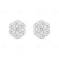 0.70 CT Flower Moissanite Diamond Stud Earrings Stud earrings CustomDiamJewel