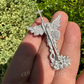 Moissanite Saint St Michael Slaying Dragon Archangel Pendant  customdiamjewel   