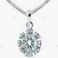 Sterling Silver Pear Cut Flower Shap Moissanite Pendant hip hop jewelry CustomDiamJewel