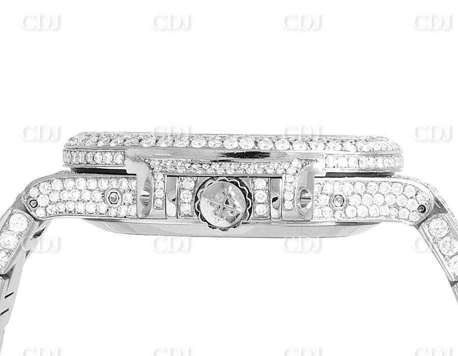 Iced Out Natural Diamond Patek Philippe Watch customdiamjewel
