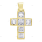 10K Yellow Gold Luxury Cross Pendant hip hop jewelry CustomDiamJewel