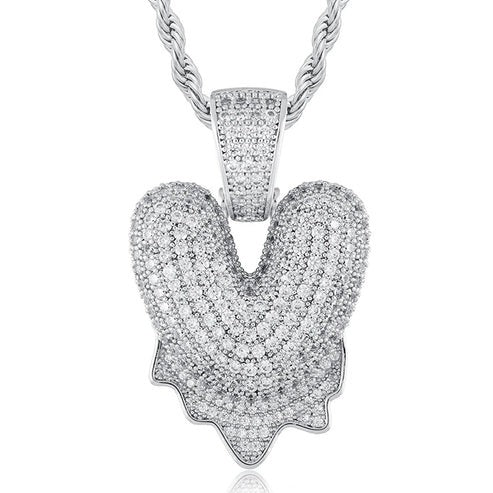 Full Iced out VVS Lab Diamond 10K Gold Alphabets Pendant hip hop jewelry CustomDiamJewel