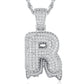 Full Iced out VVS Lab Diamond 10K Gold Alphabets Pendant hip hop jewelry CustomDiamJewel