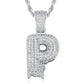 Full Iced out VVS Lab Diamond 10K Gold Alphabets Pendant hip hop jewelry CustomDiamJewel