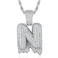 Full Iced out VVS Lab Diamond 10K Gold Alphabets Pendant hip hop jewelry CustomDiamJewel