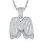 Full Iced out VVS Lab Diamond 10K Gold Alphabets Pendant hip hop jewelry CustomDiamJewel