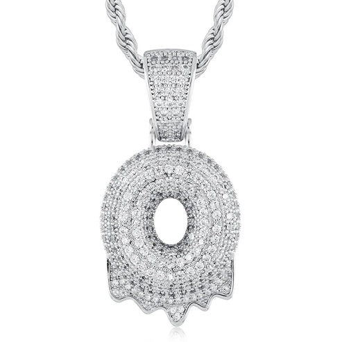 Full Iced out VVS Lab Diamond 10K Gold Alphabets Pendant hip hop jewelry CustomDiamJewel