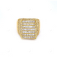 4.73 CTW 14k Yellow Gold Men's Moissanite Ring hip hop jewelry customdiamjewel