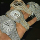 Hip Hop Fully Iced Out Moissanite Watches customdiamjewel