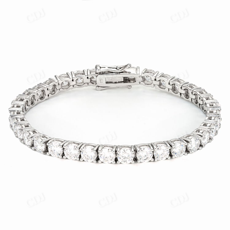5MM Diamond Tennis Bracelet In Gold hip hop jewelry customdiamjewel   
