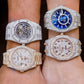 41MM Fully Iced Out Hip Hop Luxury Handmade Moissanite Watch For Men's customdiamjewel