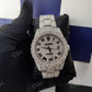 Custom Classic Full Studded Stainless Steel Automatic Roman Dial Watch customdiamjewel