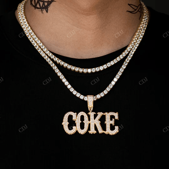 Best Price Sterling Silver Yellow Gold Plated Unique Pendant hip hop jewelry CustomDiamJewel