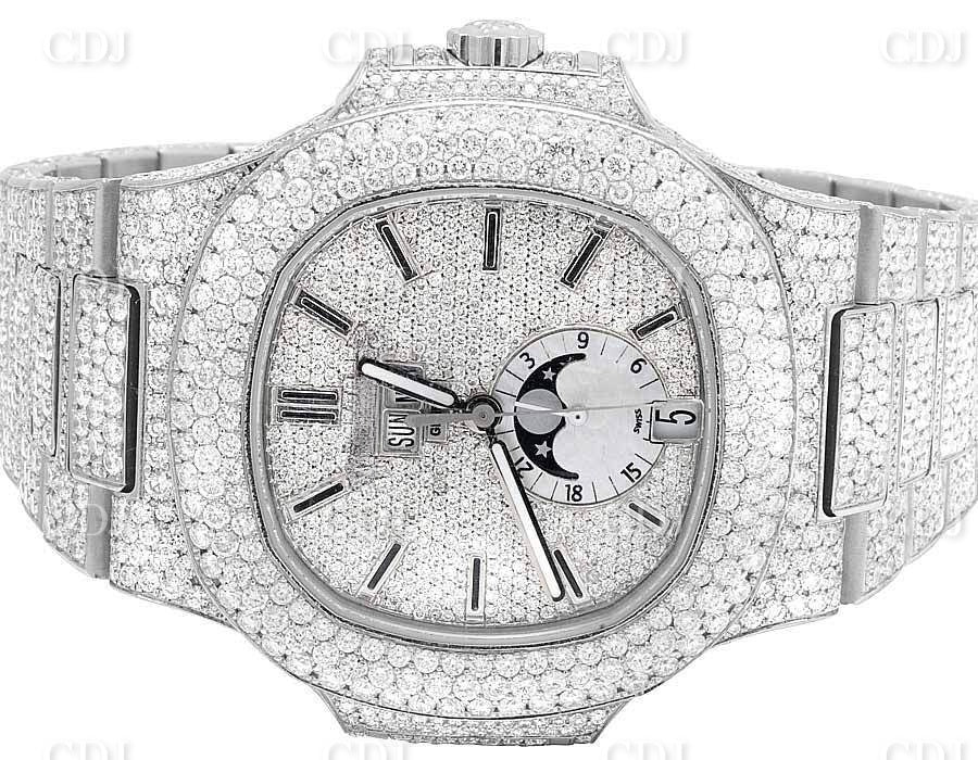 Iced Out Natural Diamond Patek Philippe Watch customdiamjewel