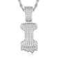 Full Iced out VVS Lab Diamond 10K Gold Alphabets Pendant hip hop jewelry CustomDiamJewel