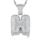 Full Iced out VVS Lab Diamond 10K Gold Alphabets Pendant hip hop jewelry CustomDiamJewel