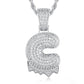 Full Iced out VVS Lab Diamond 10K Gold Alphabets Pendant hip hop jewelry CustomDiamJewel