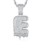 Full Iced out VVS Lab Diamond 10K Gold Alphabets Pendant