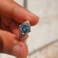 Round Portuguese Cut Moissanite Diamond Ring