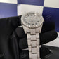 Custom Classic Full Studded Stainless Steel Automatic Roman Dial Watch customdiamjewel