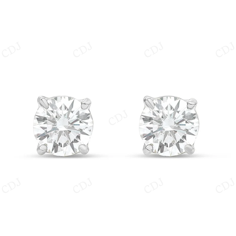Luxury Solitaire Moissanite Diamond Stud Earring Stud earrings CustomDiamJewel