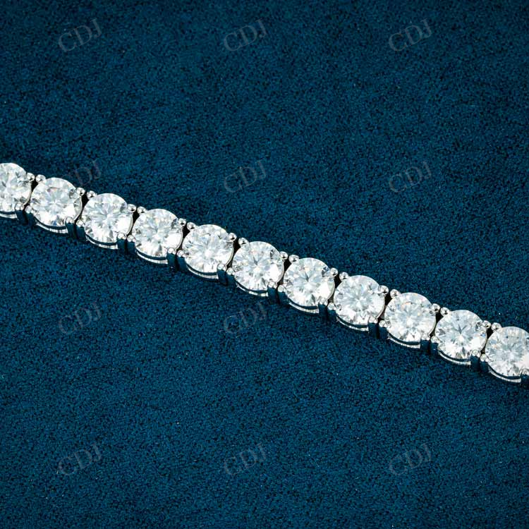 5MM Diamond Tennis Bracelet In Gold hip hop jewelry customdiamjewel   