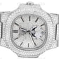 Iced Out Moissanite Patek Philippe Stainless Steel Men's Watch customdiamjewel