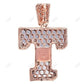 S925 Silver Letter T Moissanite Diamond Initial Pendant hip hop jewelry CustomDiamJewel