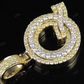 1.5" 1.5 CTW 14K Gold Real Diamond Custom 3D Initial 'Q' Letter Pendant CustomDiamJewel