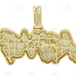 925 Silver Baguette Diamond King Letter Pendant hip hop jewelry CustomDiamJewel